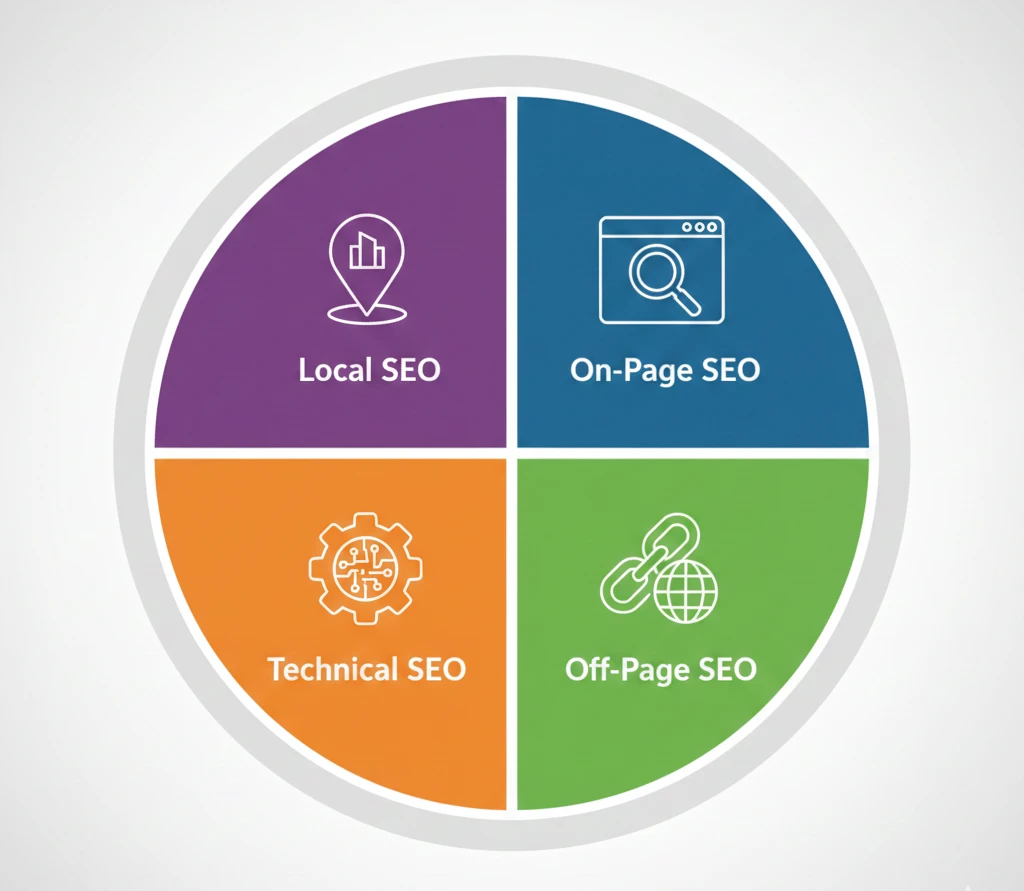 The Four Core Components of SEO